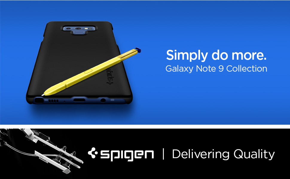 SPIGEN - Samsung Galaxy Note 9 Case Thin Fit, Black (599CS24566) 