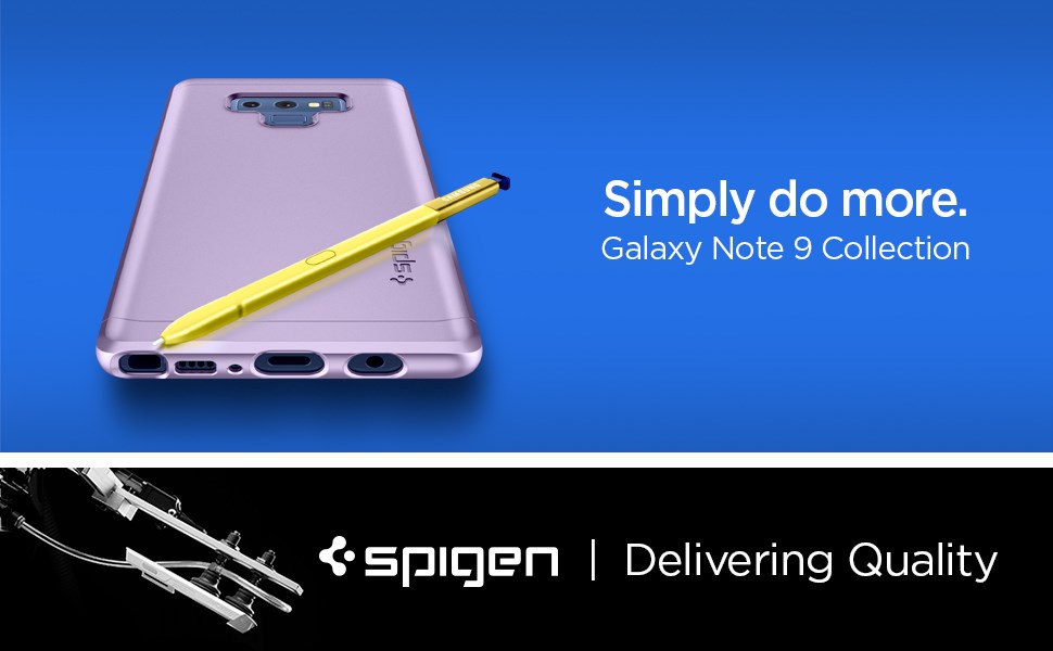 SPIGEN - Samsung Galaxy Note 9 Case Thin Fit 360, Lavender (599CS24595) 