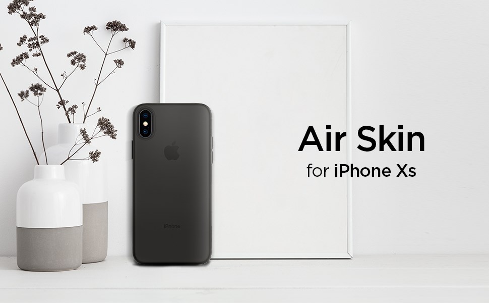 SPIGEN - Apple iPhone X/XS Case Airskin, Black (063CS24910)