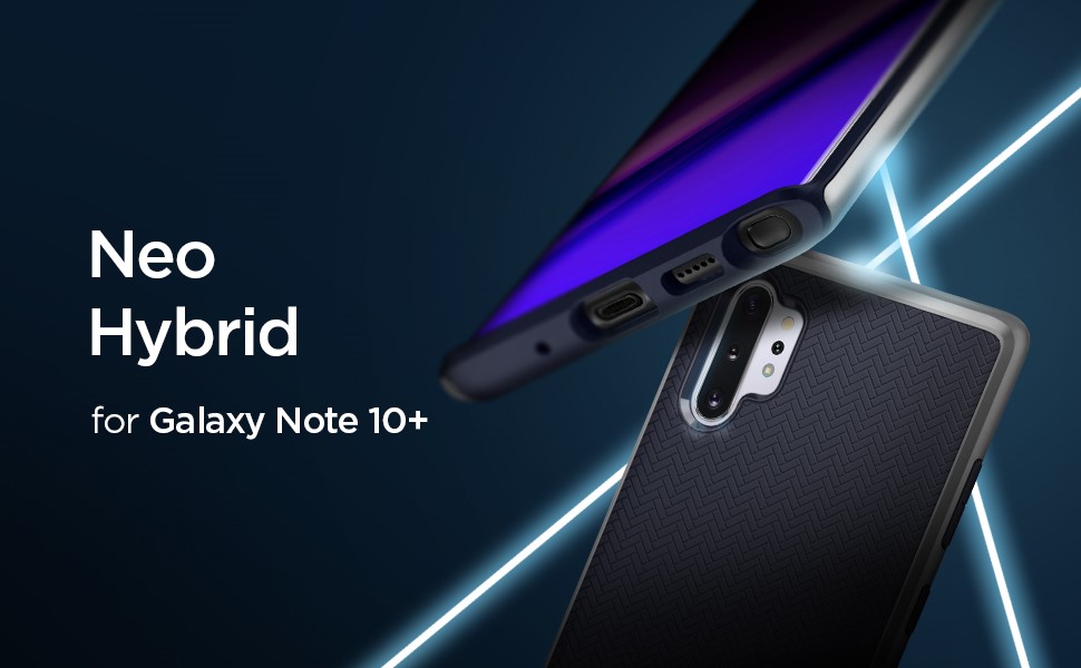 SPIGEN - Neo Hybrid, Samsung Galaxy Note 10+, Arctic Silver (627CS27341)